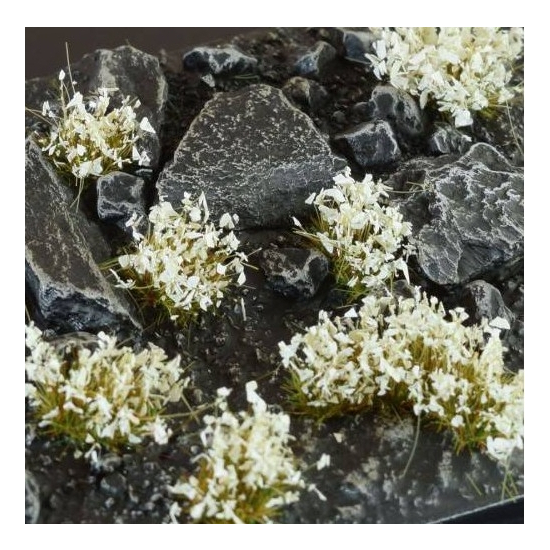 Gamers Grass: White Flowers – 6 mm | Kępki trawy z białymi kwiatami (ok. 70 szt.)